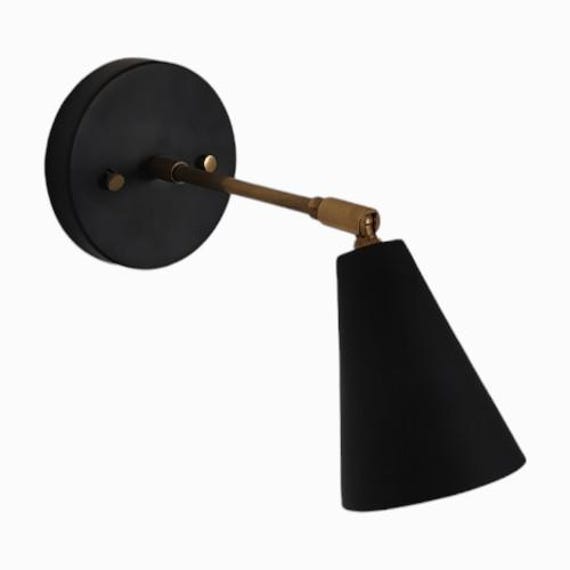 One Piece Matt black Italian wall sconce - Mid century wall sconce - Sputnik light - Modern wall sconce - wall light - vanity light Lighting