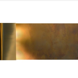 Hand Patinated Brass Wall Light: Mid-Century Modern Sconce