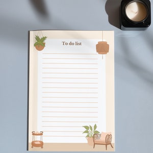 Beige Boho To Do List