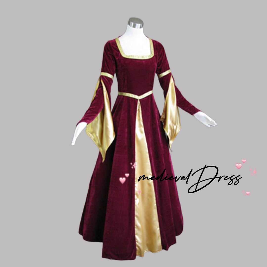 Medieval Renaissance Cosplay Costume Dress Gothic Victorian Etsy