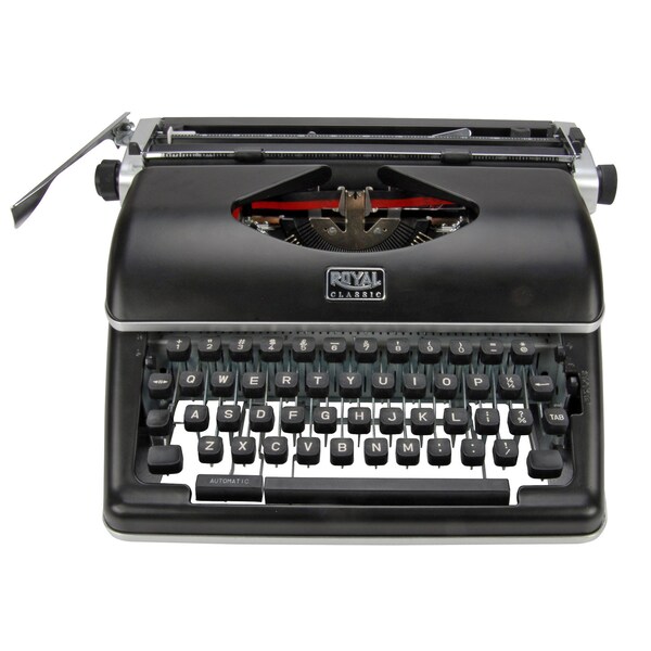 Royal Classic Typewriter Black - Machine à écrire vintage - la pièce de décoration parfaite