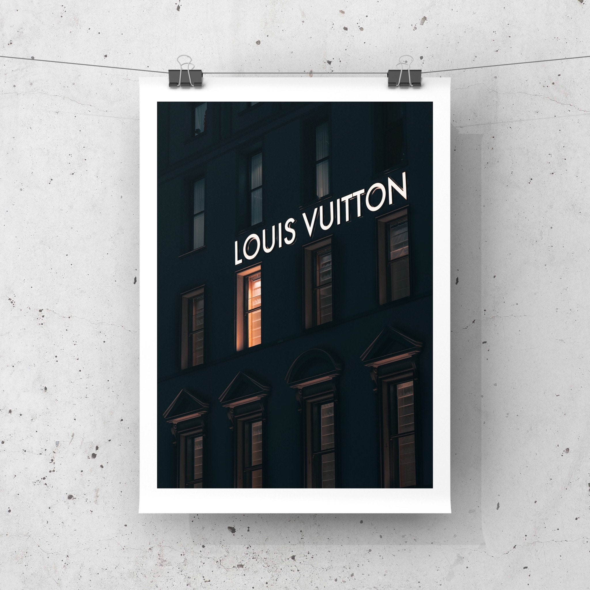 DIY Louis Vuitton Wall  $2 Home Decor 
