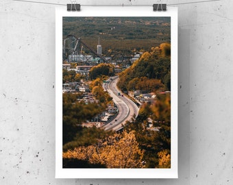 Straßen des Berges Fuji