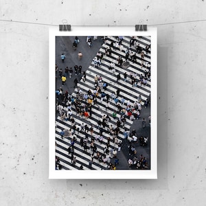 Shibuya Crossing From Above