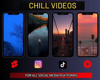 100 Chill Social Media Videos | Serene Nature Scenes (Digital Download)