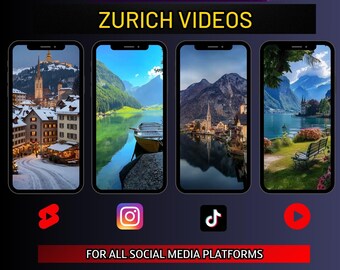 Zurich Video Bundle | 4K Swiss Alps & City (Digital Download)