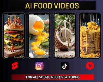 Epic 50 AI Food Videos|YouTube|Shorts|TikTok|Reels|Satisfying,Asmr,Cooking,Eye Catching,Relaxing,Tasty,Chef,Yummy,Trending Clips Go Viral