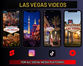 Las Vegas Neon Videos: Casino Strip Footage (Digital Download)