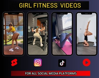Elite 100 Girl Fitness Videos. |YouTube|Shorts|TikTok|Reels|Crossfit,Yoga,Training,Running,Exercise,Hot Women |TRENDING|SUCCESS|BUNDLE| 2024