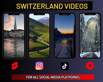 Switzerland Landscape Videos: 50 Swiss Nature Views (Digital Download)