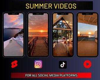 Elite 100 Summer Vacation Videos | Social Media Content (Digital Download)