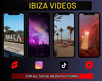 50 Ibiza Party Videos | Social Media Content (Digital Download)