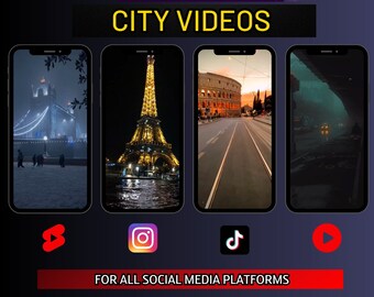 Elite 100 City Videos | Social Media Content (Digital Download)