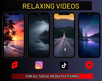 Elite 100 Relaxing 4K Videos | Social Media Content (Digital Download)