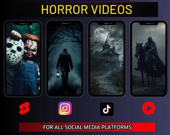 100 Elite Horror Videos | Viral Social Media Content (Digital Download)