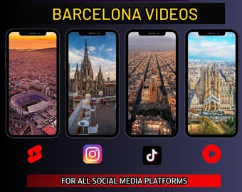 Barcelona 4K Video Pack | Social Media Content (Digital Download)