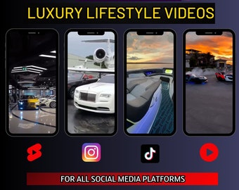 Modelli video di stile di vita di lusso / Auto, yacht, case (download digitale)