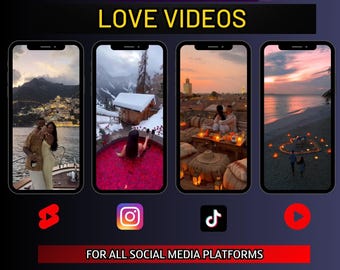 Elite Love Video Bundle | Social Media Reels, Shorts (Digital Download)