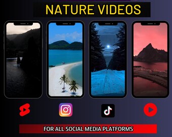Nature Video Bundle | 300 Elite 4K Social Media Clips (Digital Download)