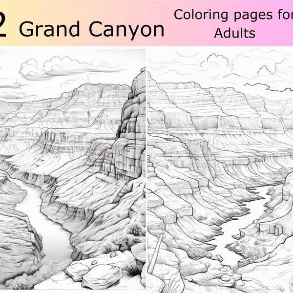 Printable Pages Of The Grand Canyon