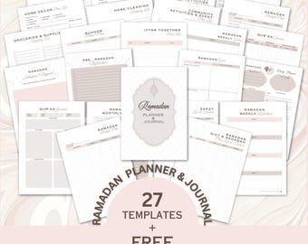 Printable Ramadan Planner & Journal with free Ramadan Preparation Guide and Checklist