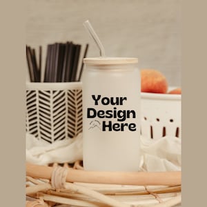 Frosted Libbey Glass Mockup|Beer Can Glass Mockup|Mock-Up Photo|Stock Photo for business|Styled aesthetic|Iced Coffee Cup|JPEG Download