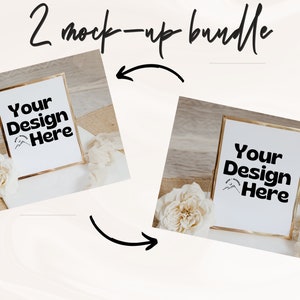 Gold photo frame Mockup|8X10 Mockup|wedding photo prop|party Mock-Up Photo|rose gold frame photo|Stock Photo for business|aesthetic mockup