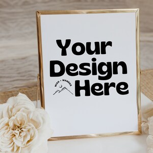 Gold photo frame Mockup|8X10 Mockup|wedding photo prop|party Mock-Up Photo|rose gold frame photo|Stock Photo for business|aesthetic mockup