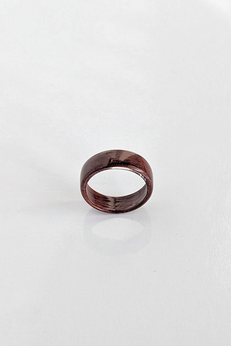 Handmade Bombay Rosewood wooden Ring Wooden Wedding Band Mens Ring Womens Ring Wooden band Boyfriend Gift image 3