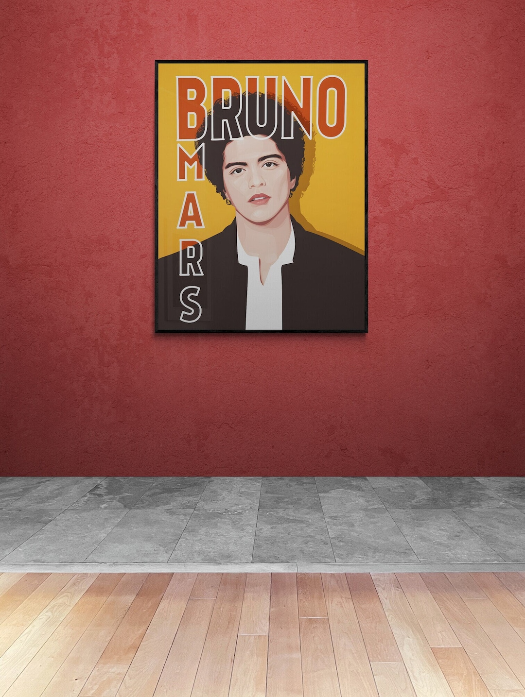 Bruno Mars Poster Bruno Mars Print Bruno Mars Fan Gift Room - Etsy