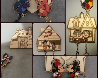 Unique, hand-painted wall key holders - your favorite cartoon characters come to life!