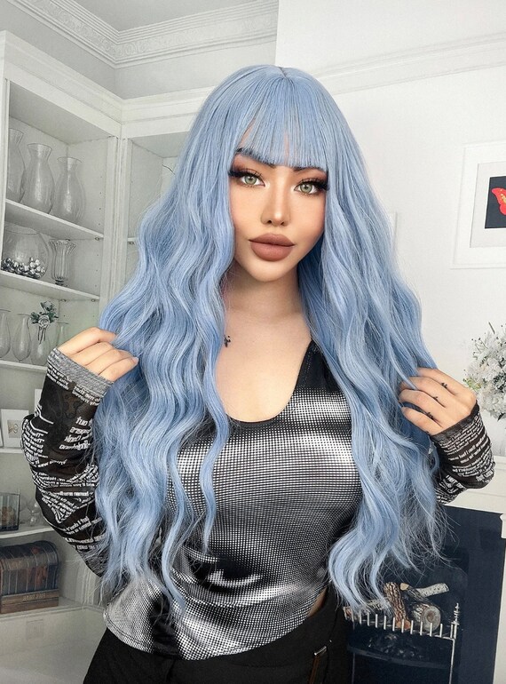 Blue wig for baby discount