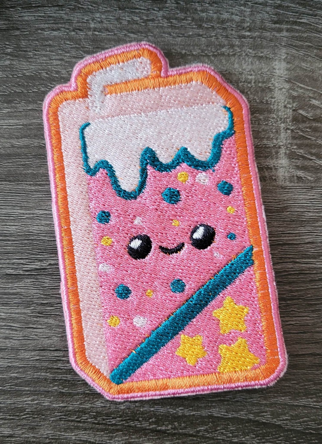 Pink Juice Box Patch 4.5 Sewon or Ironon Etsy