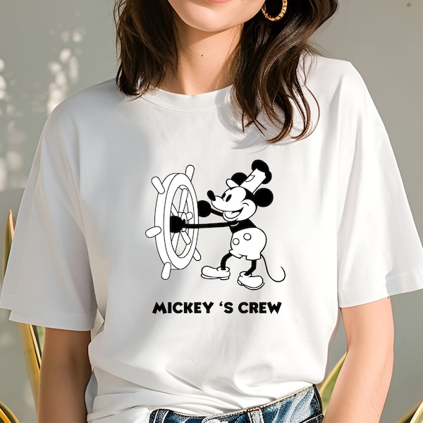 Tee-shirt Mickey Mouse retro, Disney T Shirt, Mickey vintage, 1928, cadeau fan Disney, Disney trip