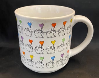 VTG Sandra Boynton 'Cats Holding Balloons' Mug