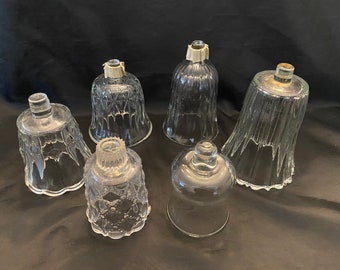 CLEAR GLASS Votive Peg Candle Holders