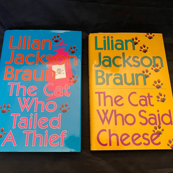 2 Lillian Jackson Braun Hardcover Books THE CAT WHO