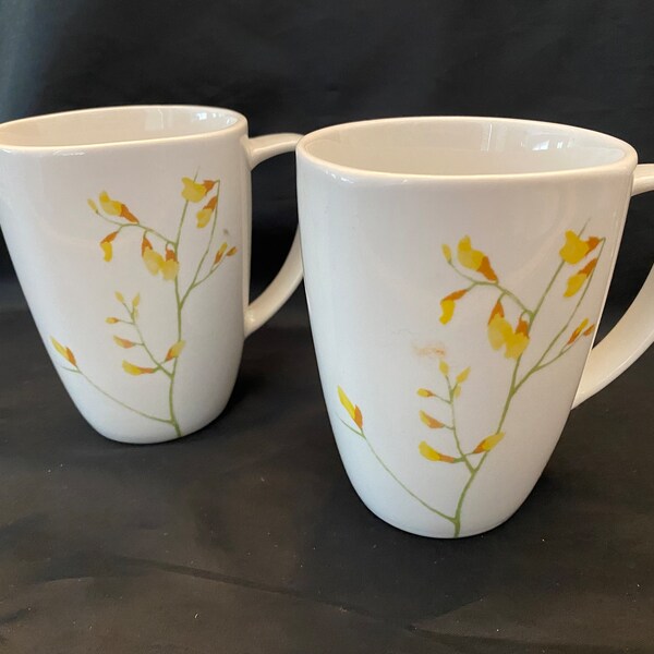 Corelle Coordinates Porcelain Kobe Mugs Corning Ware