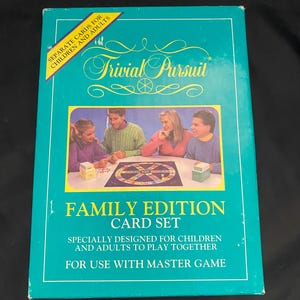 Trivial Pursuit Family Edition Card Set for use with Master Game