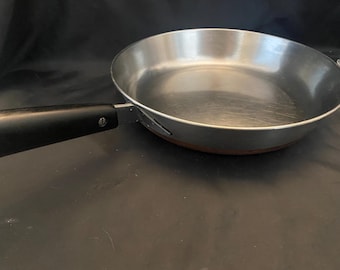 Revere Ware Pre 1968 Skillet Sauté Pan Copper Bottom 10"