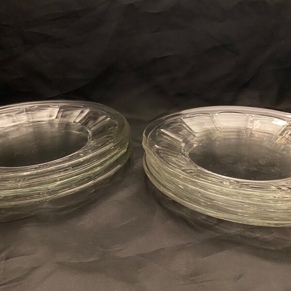 Glass Salad Plates Etsy