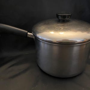 VTG Revere Ware 1801 3-Quart Tri-ply Stainless Pot with Lid