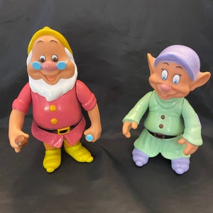 VTG Snow White Dwarfs 1992 Doc & Dopey SET OF 2