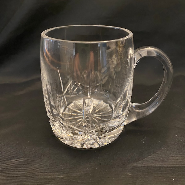 VTG Clear Cut Leaded Crystal Tea or Coffee Mug