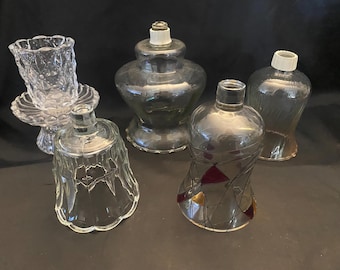 GLASS Votive Cups / Peg Candle Holders
