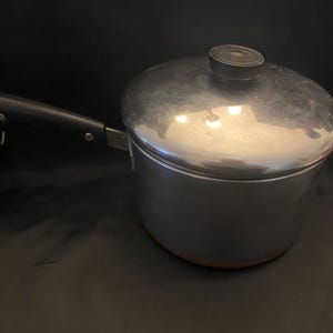 Revere Ware Pre 1968 Copper Bottom Stainless Steel 3 Quart Saucepan WITH LID