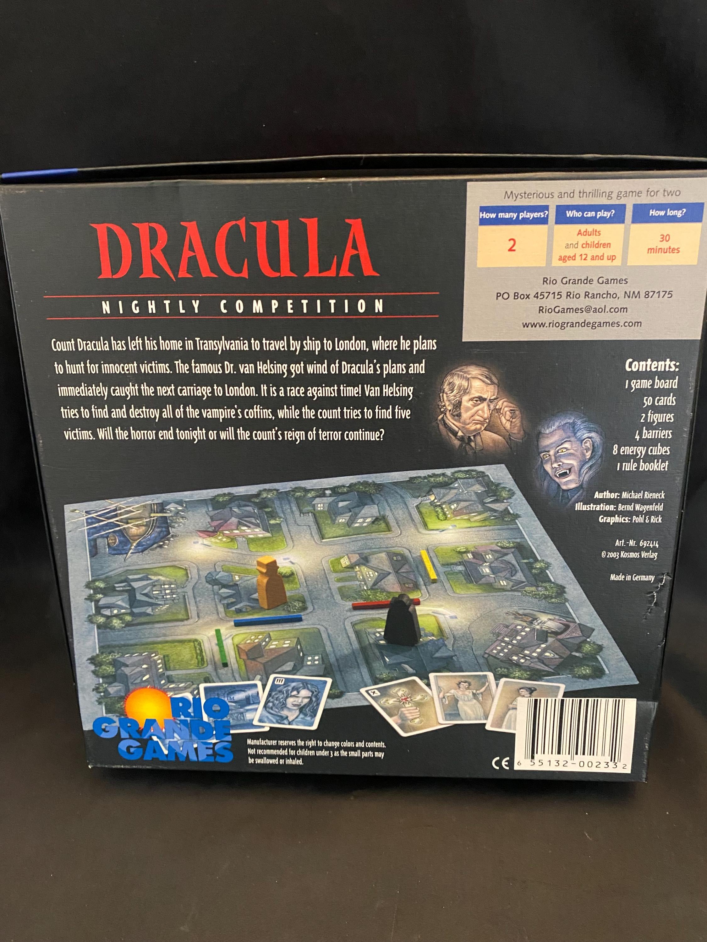Dracula Board Game Kosmos Rio Grande 2003 - Etsy