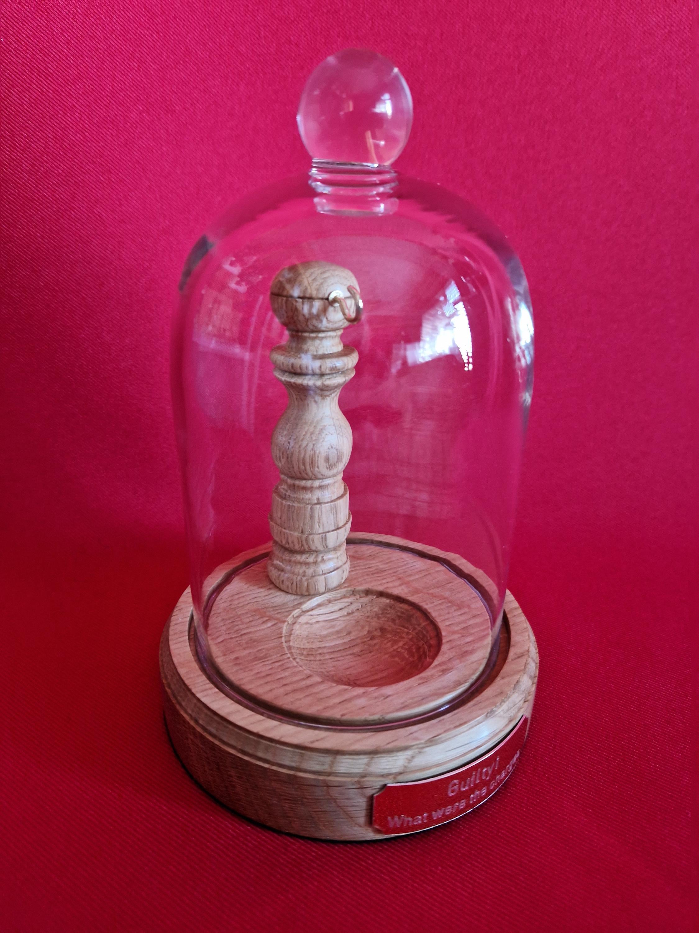 Espositore per orologio da tasca in vetro inciso gratuitamente in