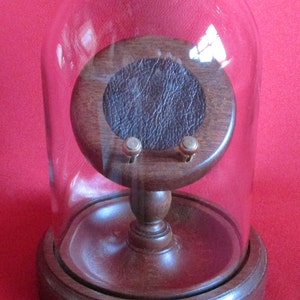 Pocketwatch Glass Display Dome Stand in Mahogany or Oak