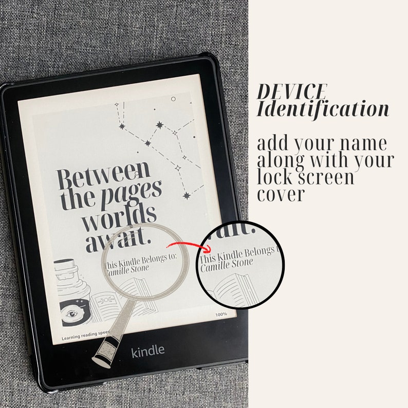 Kindle Lock Screen Wallpaper 20 Canva Template for Kindle Etsy